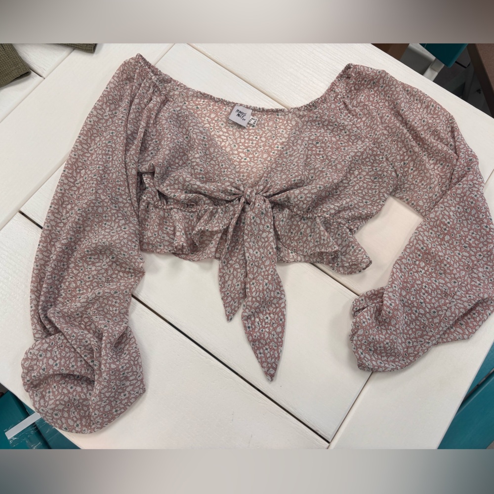 Princess Polly Floral Tie Top Blouse